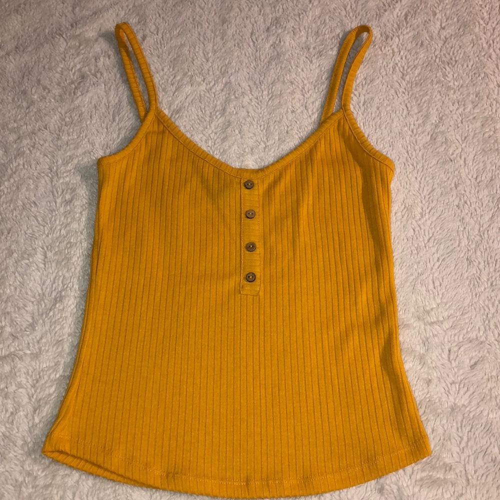 Yellow tank top; Size small